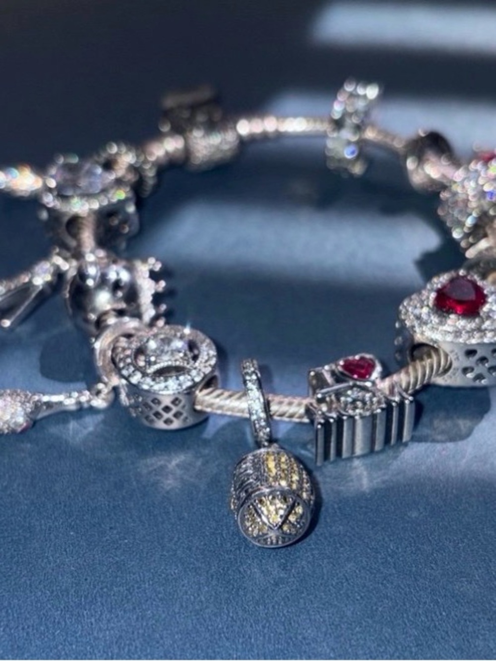 Beautiful Pandora Sparkling Barrel Pre Styled Bracelet S925 - Picture 5 of 11